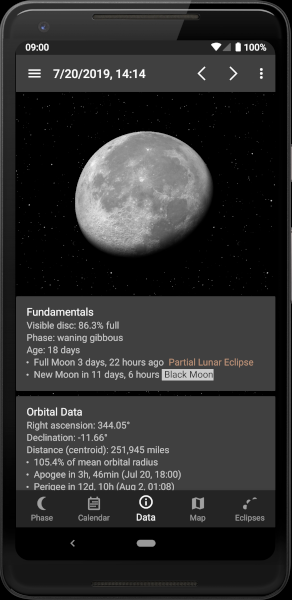 Phone screenshot: Data Activity